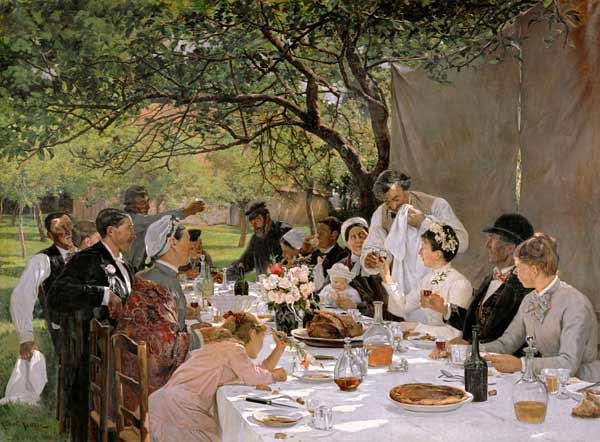 The Wedding Meal at Yport 1886