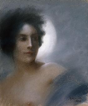 Woman with a Crescent Moon or, The Eclipse 1888 stel