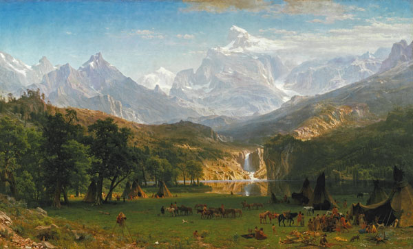 The Rocky Mountains, Lander's Peak von Albert Bierstadt