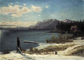 Winterlicher Lake Tahoe von Albert Bierstadt