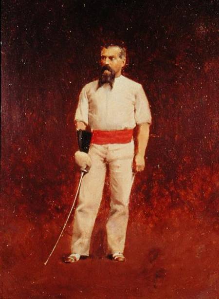 Richard Burton (1821-90) in Fencing Dress von Albert Letchford