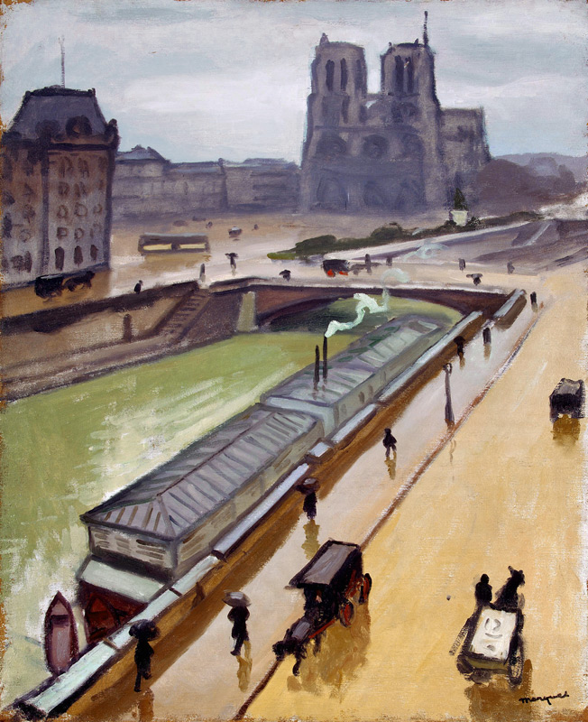 Regentag. Notre Dame de Paris von Albert Marquet