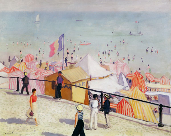 Sommer, der Strand von Sables dOlonne von Albert Marquet
