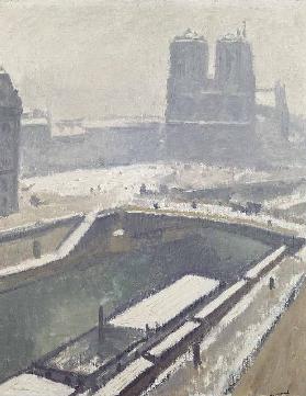 Notre Dame im Schnee, nach 1912