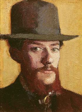 Porträt von Monsieur Mouliet in einem Hut