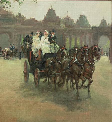 Carriages at Hyde Park von Albert Snr. Ludovici