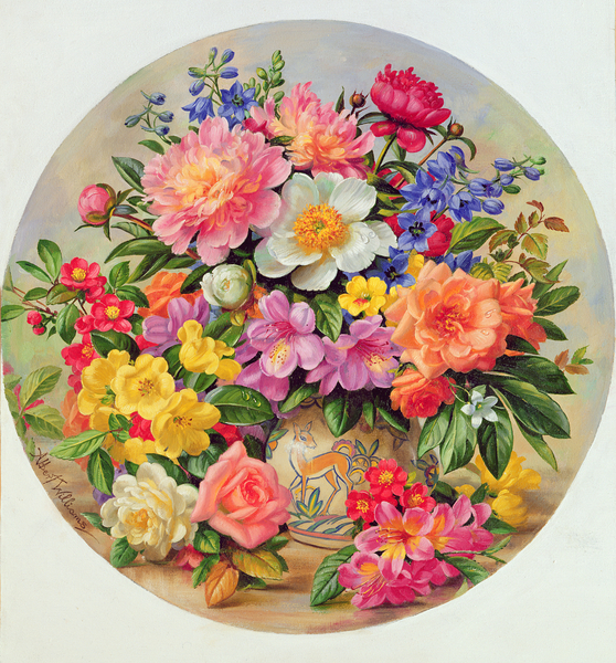 A/405/C Garden Flowers of July von Albert Williams