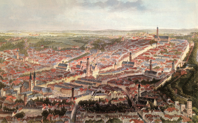 Augsburg, um 1860 von Albert Henry Payne