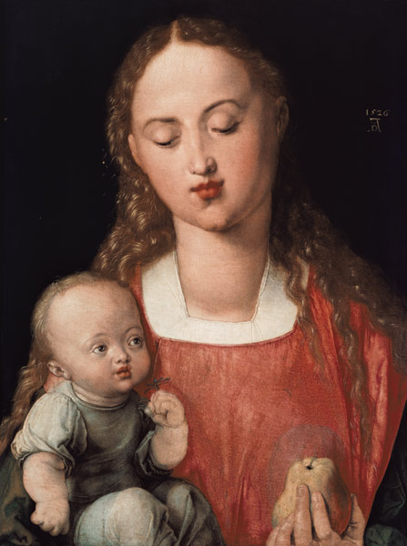 Die Jungfrau mit dem Kind (Die Jungfrau mit der Birne) von Albrecht Dürer