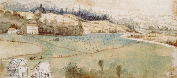 Landscape (w/c & pen and ink on paper) von Albrecht Dürer