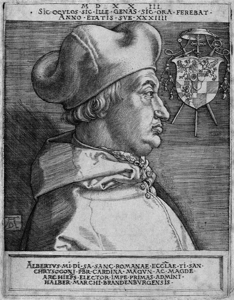 Albrecht of Brandenburg / Engr.by Dürer von Albrecht Dürer