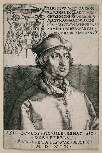 Albrecht von Brandenburg (''Kleiner Kardinal'') von Albrecht Dürer