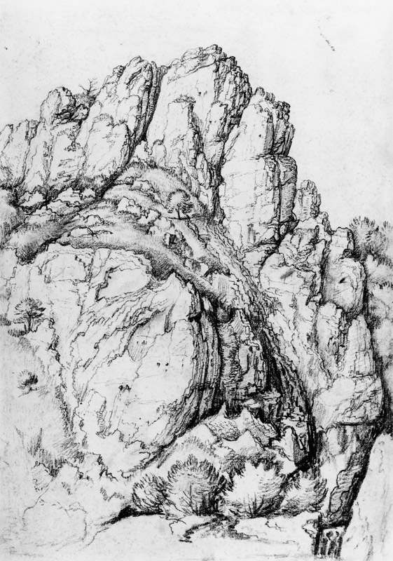 Bergwand mit Schlucht von Albrecht Dürer