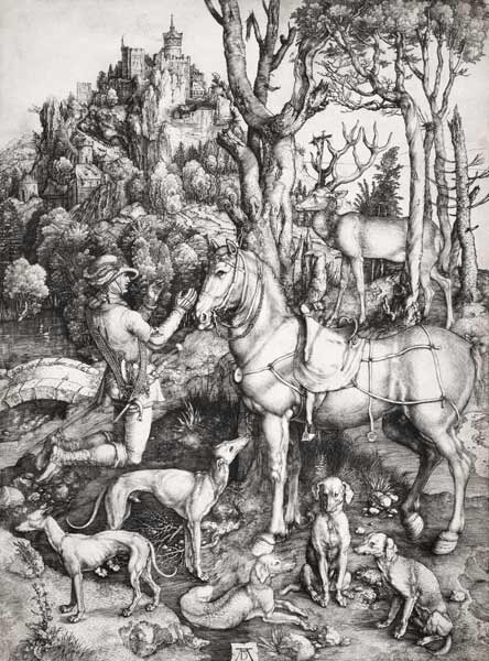 Der hl. Eustachius. von Albrecht Dürer