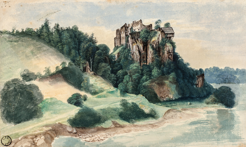 Felsenschloss, Schloss Segonzano im Cembratal von Albrecht Dürer