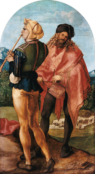 Jabach-Altar: Pfeifer und Trommler von Albrecht Dürer