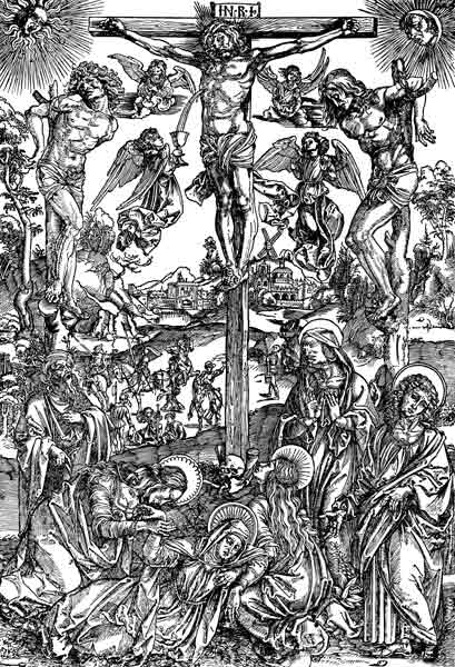 Large Crucifixion / Dürer / c.1496 von Albrecht Dürer