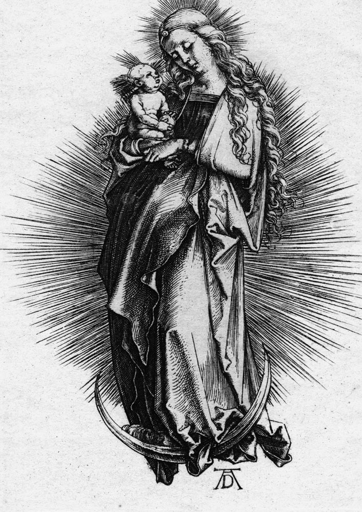 Madonna on the Crescent / Engr. von Albrecht Dürer