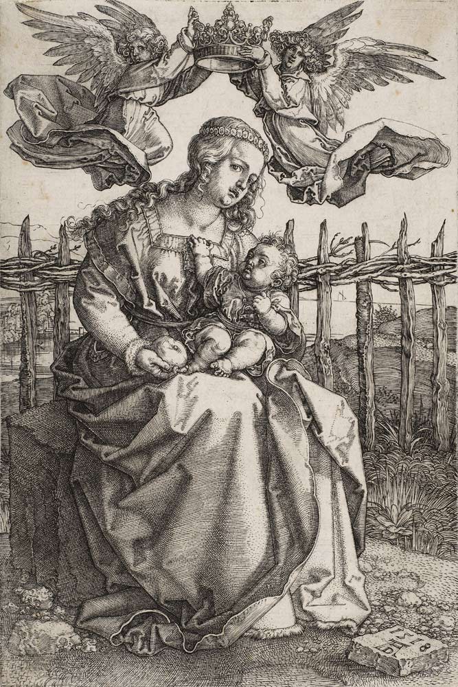 Madonna von zwei Engeln gekrönt von Albrecht Dürer