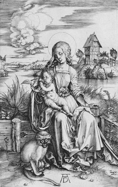 Maria mit der Meerkatze von Albrecht Dürer