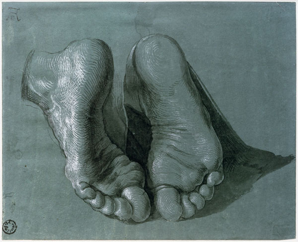 Studie mit zwei Füßen von Albrecht Dürer
