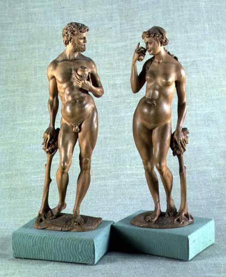 Adam and Eve, a pair of statues von Albrecht Dürer