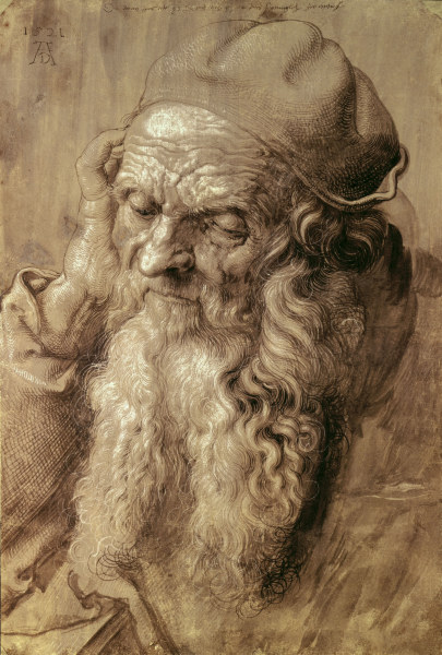 A.Dürer, 93-year-old Man /Draw./ 1521 von Albrecht Dürer