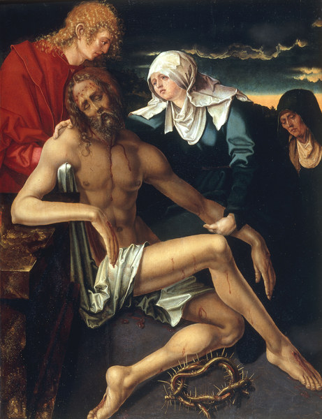 A.Dürer / Lamentation of Christ / Paint. von Albrecht Dürer