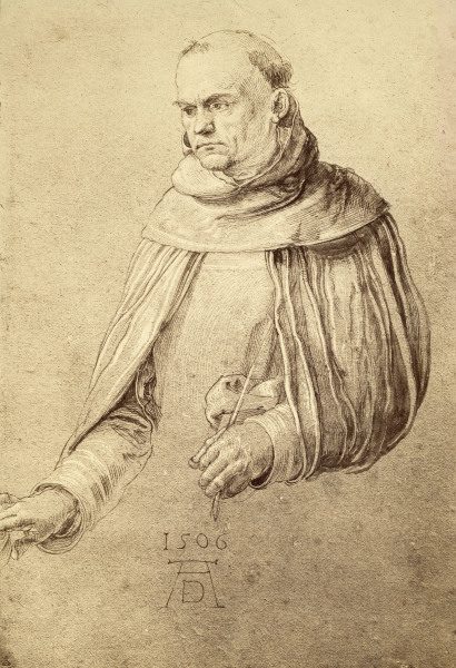 A.Dürer / St. Dominic, drawing von Albrecht Dürer