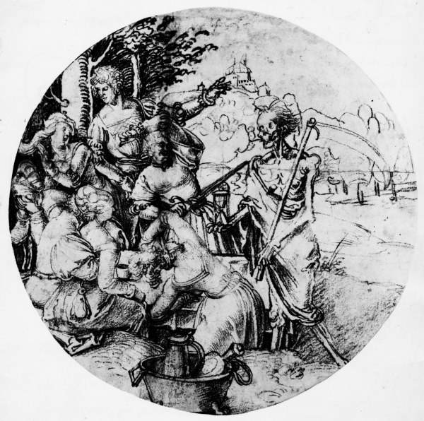 A.Dürer, Tafelnde Gesellschaft und Tod von Albrecht Dürer