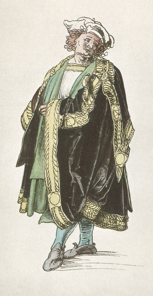 A.Dürer, Design for Court Dress / 1515 von Albrecht Dürer