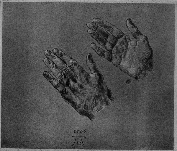 A.Dürer, Hands of the Emperor / Drawing von Albrecht Dürer