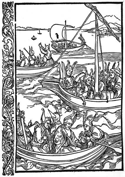 Brant, Ship of Fools / Woodcut / Dürer von Albrecht Dürer