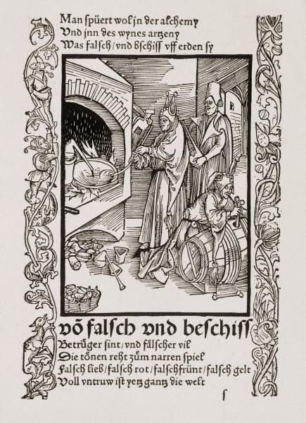 Brant,Ship of Fools / Woodcut by Dürer von Albrecht Dürer