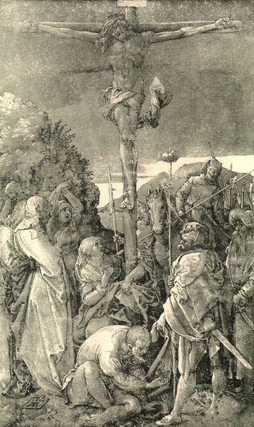 Christ on the Cross / Dürer / 1504 von Albrecht Dürer