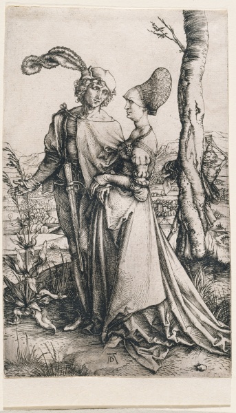 Das Liebespaar und der Tod (Der Spaziergang) von Albrecht Dürer
