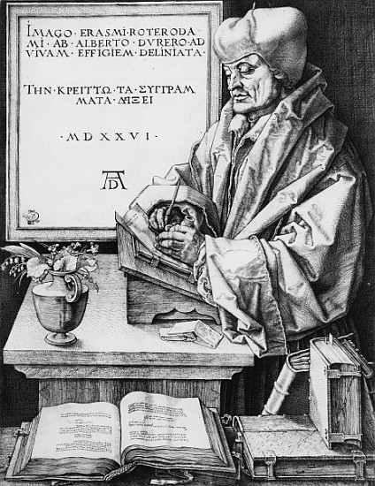 Desiderius Erasmus (1466-1536) of Rotterdam von Albrecht Dürer