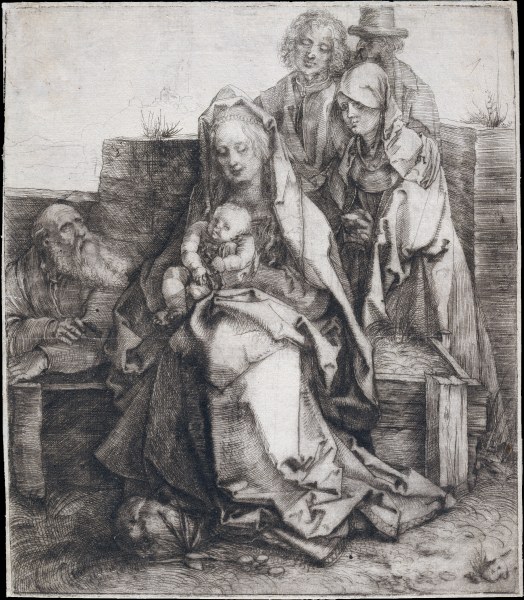 Die Heilige Familie, sechsfigurig von Albrecht Dürer