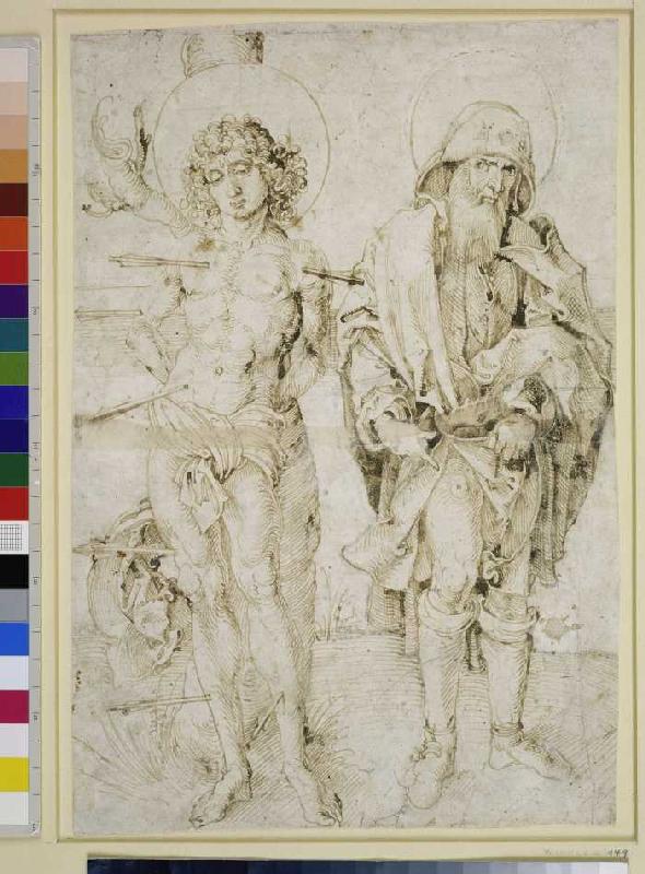 Die Heiligen Sebastian und Rochus. von Albrecht Dürer