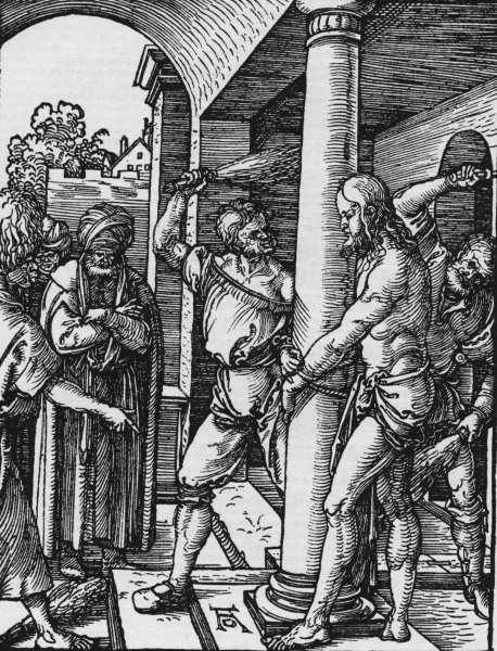 Dürer / Flagellation of Christ. von Albrecht Dürer