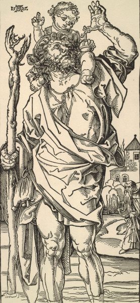 Dürer(?) / St. Christopher von Albrecht Dürer