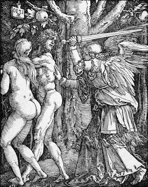 Die Vertreibung aus dem Paradies von Albrecht Dürer