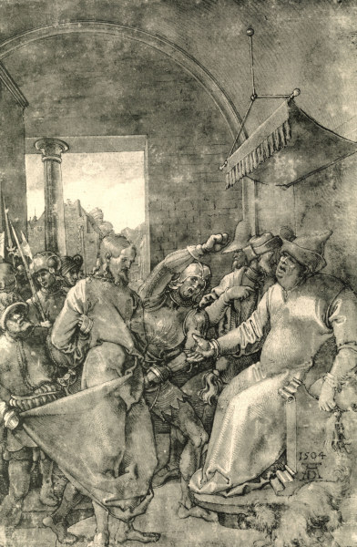Dürer, Christ bef.Caiaphas / Green Pass. von Albrecht Dürer