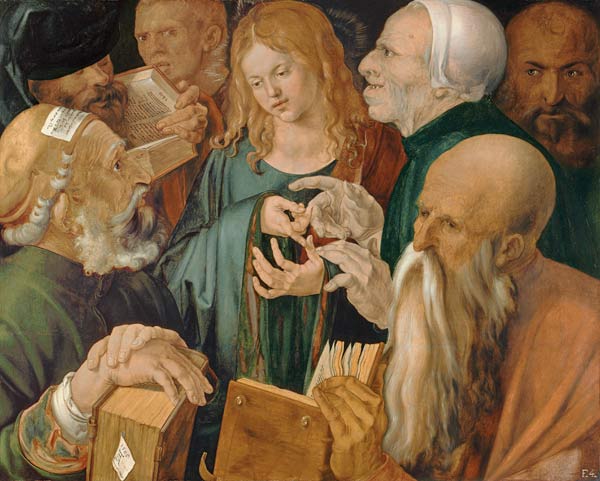 Jesus zwischen den Schriftgelehrten von Albrecht Dürer
