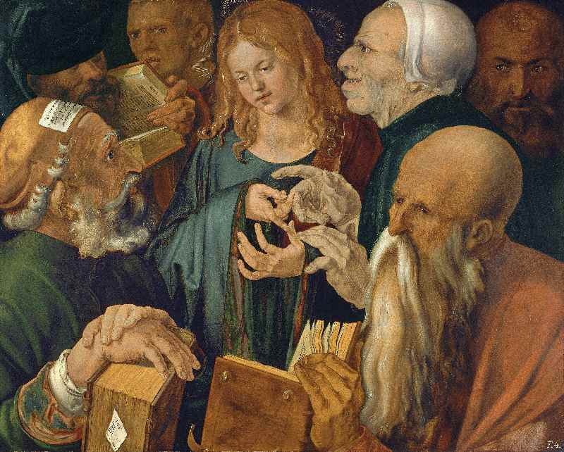 Jesus zwischen den Schriftgelehrten von Albrecht Dürer