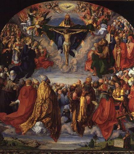 The Landauer Altarpiece, All Saints Day von Albrecht Dürer