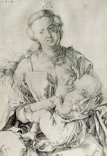 Maria, das Kind naehrend von Albrecht Dürer