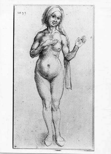 Naked Woman / Dürer / 1493 von Albrecht Dürer