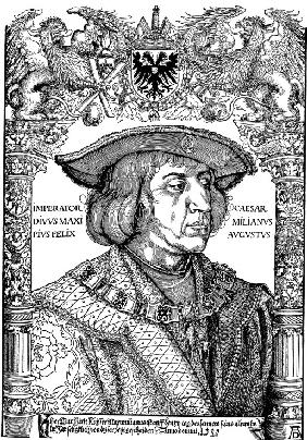 Porträt des Kaisers Maximilian I. (1459-1519) 1519