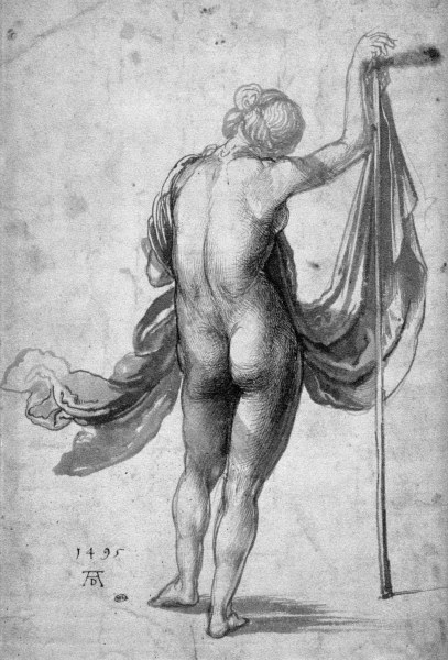 Studie weiblicher Rückenakt von Albrecht Dürer